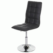 Décoshop26 - Chaise à manger cuisine design moderne et chic hauteur réglable pivotant en synthétique gris foncé 04_0002204 - 3000258432698 Décoshop26 - Chaise à manger cuisine design moderne et chic hauteur réglable pivotant en synthétique gris foncé 04_0002204 - 3000258432698