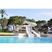 Duo de toboggan aquatique : multilane et aquatube, arrivée bassin