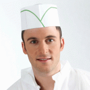 ECOLOMIQUE - 100 Pcs - Calot papier vert - 27,5 x 8 cm - blanc papier ECO288CALPV ECOLOMIQUE - 100 Pcs - Calot papier vert - 27,5 x 8 cm - blanc papier ECO288CALPV