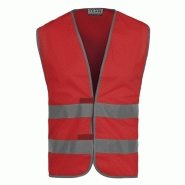 Gilet de securite rouge