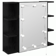 Helloshop26 - Armoire miroir murale moderne rectangulaire 70 x 16,5 x 60 cm avec étagères déco salle de bain en bois d'ingénierie 02_0054531 - Boi