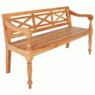 Helloshop26 - Banc banquette batavia 123 x 50 x 81 cm bois d'acajou massif marron clair 02_0010781 - 3000592882722 Helloshop26 - Banc banquette batavia 123 x 50 x 81 cm bois d'acajou massif marron clair 02_0010781 - 3000592882722