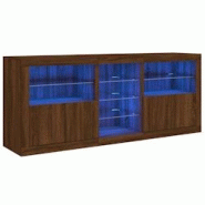 Helloshop26 - Buffet bahut commode armoire meuble de rangement organisateur cuisine salle de séjour salon avec lumières LED 162 x 37 02_0029905 - 30 Helloshop26 - Buffet bahut commode armoire meuble de rangement organisateur cuisine salle de séjour salon avec lumières LED 162 x 37 02_0029905 - 30