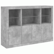 Helloshop26 - Buffet bahut commode armoire meuble de rangement organisateur cuisine salle de séjour salon avec lumières LED 3 pcs 02_0037222 - 30002 Helloshop26 - Buffet bahut commode armoire meuble de rangement organisateur cuisine salle de séjour salon avec lumières LED 3 pcs 02_0037222 - 30002