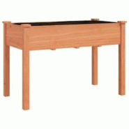 Helloshop26 - Jardinière bac lit surélevé plantes fleurs terrasse jardin avec doublure 118 x 59 x 76 cm bois massif sapin marron 02_0038121 - 30002 Helloshop26 - Jardinière bac lit surélevé plantes fleurs terrasse jardin avec doublure 118 x 59 x 76 cm bois massif sapin marron 02_0038121 - 30002
