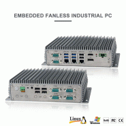 PC industriel fanless pour automatisation, supervision et edge computing - Monolith-2000CA - Intel® Elkhart Lake Celeron® J6412 / Atom® X6425E, 3 x LAN, RS-232/422/485