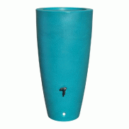 PLAST'UP ROTOMOULAGE Pot conique récupérateur d'eau de pluie aérien 200l - BUTTERFLYGREEN - bleu 0637962081244