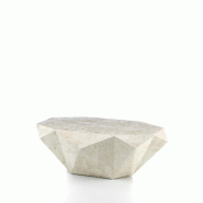 Stones Diamond Medium Table Basse (120X70X40H) En Pierre Fossile Beige - beige 8033959250679