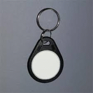 Porte-clés RFID ATMEL T5567/T5577 - couleur noire, cœur blanc - 330 bits - 125KHZ