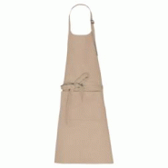 Tablier de travail en coton bio beige - Taille unique - Kariban avec poche avant et boucle réglable Tablier de travail en coton bio beige - Taille unique - Kariban avec poche avant et boucle réglable