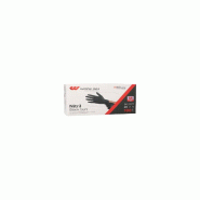 1000 Gants "WORK-INN/PS", nitrile non poudré "Black Soft" noir taille M - M noir Nitrile 98437