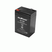 Alcapower Batterie rechargeable étanche AGM 6V 5 Ah - Idéale pour les alarmes, les onduleurs et les jouets - Connexion Faston T1 - noir 8055323213219