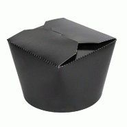 Boite à pâtes carton 1000 ml Ø12,3x8,5cm noir - par 300