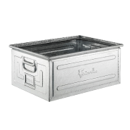 Caisse métallique zinguée 85 litres 630x450 mm