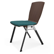 Chaise empilable équipé d'un cadre métallique, parfaite pour de grands centres de conférence - adatta