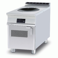 Cuisinière WOK à induction digitale, surface vitrocéramique et structure inox, 40x90x90 cm, Modèle PCIW-94ETD - 1985