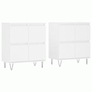 Helloshop26 - Buffet bahut commode armoire meuble de rangement organisateur cuisine salle de séjour salons lot de 2 bois 02_0036697 - 3000213002652 Helloshop26 - Buffet bahut commode armoire meuble de rangement organisateur cuisine salle de séjour salons lot de 2 bois 02_0036697 - 3000213002652