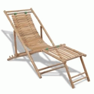 Helloshop26 - Chaise longue transat d'extérieur avec repose-pied bambou 02_0011887 - 3000652747763 Helloshop26 - Chaise longue transat d'extérieur avec repose-pied bambou 02_0011887 - 3000652747763