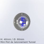 Mini balise tunnel vision t - plot routier - eccelectro - 40 mm