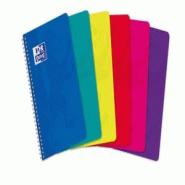 Oxford Lot de 10 Carnet Color Life rel. Intégrale 11x17, 100p./50 feuilles 90g/m², quadrillé 5x5, coloris assortis (6) - 3020121774243