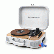Platine vinyle stéréo Muse MT201-WW, - Enceintes intégrées - Bluetooth USB lecture/Encodage  Bois blanc+ clé USB 32gigas - 3666638039613