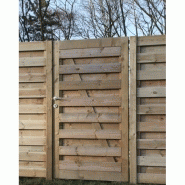 Portillon plein Extra / droit / en bois / 1000 x 1800 mm