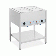 Royal Catering - Royal Catering RCCD-1/1 Bain Marie 1265 W 2 x GN 1/1 en acier inoxydable Chauffe-plats au bain-marie - inox 4062859198129