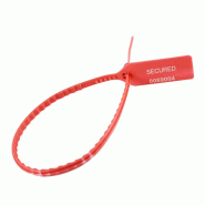 Scellé PP à tige crantée plate - Longueur 180 mm - Tige Ø6 mm - Rouge_0