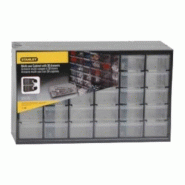 STANLEY Casier de rangement 30 compartiments, en PP noir - 3253561939808
