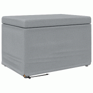 Tabouret Gris clair 61 x 41 x 40 cm Tissu et bois stratifié Modèle Apex Design Pro - 8721359493061