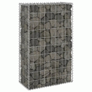 Vidaxl mur en gabion avec couvercles acier galvanisé 60x30x100 cm 147811