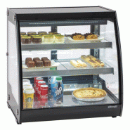 Vitrine ventilée positive 156 Litres, 3 niveaux, 2 portes vitrées coulissantes, noire, 170 W - MONO Vitrine ventilée positive 156 Litres, 3 niveaux, 2 portes vitrées coulissantes, noire, 170 W - MONO