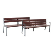 Banc urbain en plastique recyclé - SILAOS