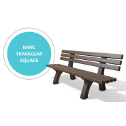 Banc urbain  en plastique recyclé - TRAFALGAR SQUARE