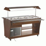 Buffet réfrigéré Noyer 4 bacs GN 1/1 L.1490mm AFI