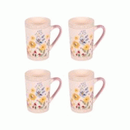 Coffret de 4 mugs Céleste 38 cl - Décoré Rond Porcelaine Table Passion 12x8 cm - multicolore porcelaine 3106232313264 Coffret de 4 mugs Céleste 38 cl - Décoré Rond Porcelaine Table Passion 12x8 cm - multicolore porcelaine 3106232313264