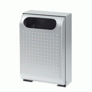 Corbeille murale URBANET 30 Litres - Gris Métal_0