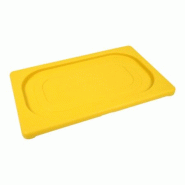 Couvercle Polypropylène Clippé GN 1/4 - HACCP Jaune - Gastroland - jaune plastique polypropylène 3701666009594