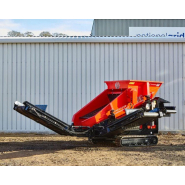 Crible  autonome à deux étages  idéal pour le recyclage et la revalorisation de vos matériaux  -  3-WAY/3-WAY Plus RED RHINO