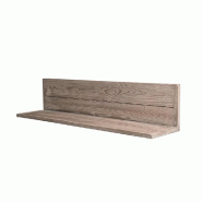 Étagère murale Héritage - Pin vieilli - Gris - L90xP20xH20cm