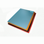 Feuille de polypropylène compact et plein 1 mm (5 coloris) - Bleu - Épaisseur 1 mm, Largeur 700 mm, Longueur 500 mm