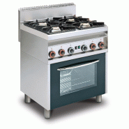 Fourneau gaz 4 feux sur four gaz | Lotus MagicProf 650 - Porte(s) vitrée(s) Fourneau gaz 4 feux sur four gaz | Lotus MagicProf 650 - Porte(s) vitrée(s)