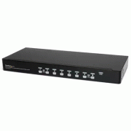 Kit de commutateur KVM USB à  montage sur rack 1U 8 ports avec affichage à  l'écran et cbles_0