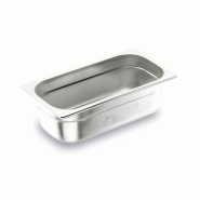 Lacor Bol Gastronorme GN 1/2 en acier inoxydable AISI 200, 2 cm 1,2 L - inox 66202Z