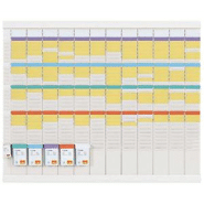 Nobo planning à fiches T2 - 13 colonnes - 80 x 66 cm Nobo planning à fiches T2 - 13 colonnes - 80 x 66 cm