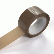 Ruban adhésif PVC résistant 56µ havane 66mx50mm - par 6 - qualité supérieure pour colis lourds