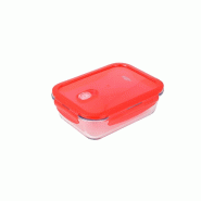 SAN IGNACIO Magna - Récipient hermétique rectangulaire Food Container 1,0 L en verre borosilicate - transparent verre Q4257