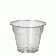 Starpak 800 gobelets en plastique (PET) « Hurricane » 0,28 l Ø 9,5 cm · 7,3 cm parfaitement transparents - transparent matière synthétique 86806