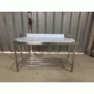 Table adossee inox