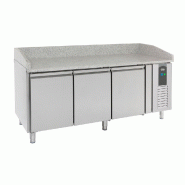 Table préparation pour pizza 3 portes dessus granit sans kit - P7950.0044
